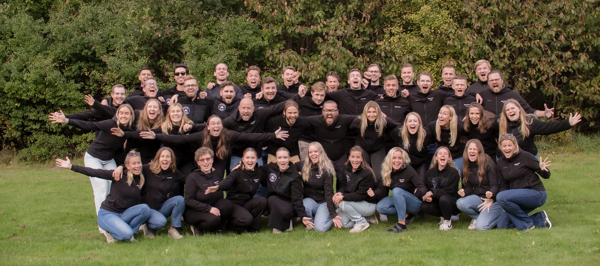 Teamet på Lime Sportadmin samlat tillsammans